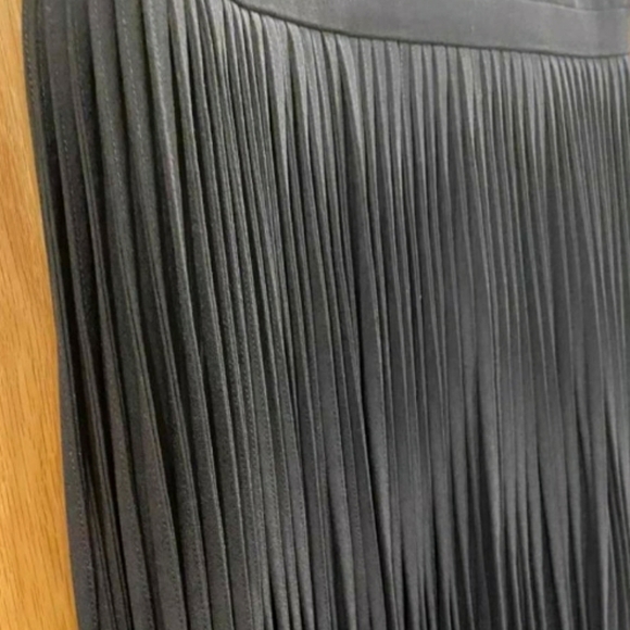 Halston Heritage Fringed Crepe Mini Dress - Picture 5 of 11